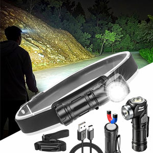 500m 90 ° Lampe de travail rotative 21700 Lampe frontale magnétique rechargeable Stylo Clip Lampe de poche LED pour <span class=keywords><strong>Camping</strong></span> Garage Phare de travail - Product Image 2