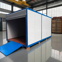 Maison mobile CE préfabriquée, garage métallique de 20 pieds, pliable, portable, mini, modulaire, en acier, conteneur de stationnement économique