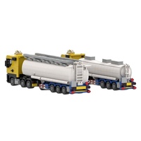 Ensemble de blocs de construction de modèle de camion-citerne à carburant personnalisé de qualité supérieure BRICK pour exposition professionnelle et cadeau