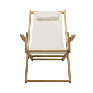 Chaise longue en <span class=keywords><strong>bois</strong></span> à rayures colorées, accessoire pour salon <span class=keywords><strong>et</strong></span> plage, 1/12 - Product Image 4