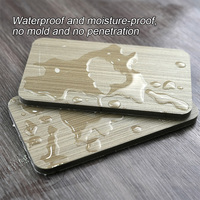 Panneaux muraux en PVC de haute qualité, modernes, imperméables, en placage de bois WPC, en bambou et en charbon de bois, pour la décoration intérieure