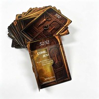 Boîte rigide de luxe avec estampage doré, fenêtre à ouverture facile, cartes d'affirmation avec versets bibliques chrétiens, carton offset UV