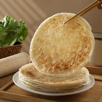 Crêpes Traditionnelles Surgelées pour le Petit-Déjeuner, Faits Main, Halal, Saveur Chinoise Originale, Sucrées et Croustillantes, Sachet Prêt à Découper pour Enfants
