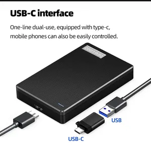 New Portable Hard Drive 500GB Dual-disk High-speed Transmission And Storage Of Data Suitable For Phones And Notebooks