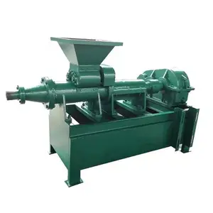 Coconut Shell Olive Husk Palm Leaves Wood Sawdust Biomass Small Charcoal Coal Briquettes Extruder Making Machine