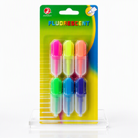 Lot de surligneurs miniatures non effaçables 3 couleurs pour étudiants, marqueurs colorés à base d'huile, stylos pour tableau blanc – Fournisseur Fabricant