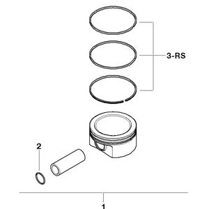 Kit de Pistón 11257520131 Anillo de Pistón 11257508555 7520131 77L32 W11B16A 1.6 77mm para <span class=keywords><strong>BMW</strong></span> Mini Cooper R53 R52 <span class=keywords><strong>Cabrio</strong></span> W11 1.6 00-08 - Product Image 1