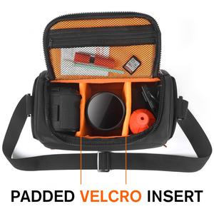 Sac pour <span class=keywords><strong>appareil</strong></span> <span class=keywords><strong>photo</strong></span> reflex numérique Fosoto grande capacité, étui en cuir imperméable, sac à bandoulière, <span class=keywords><strong>pochette</strong></span> pour <span class=keywords><strong>appareil</strong></span> <span class=keywords><strong>photo</strong></span> avec étui de protection pour objectif <span class=keywords><strong>Nikon</strong></span> Canon - Product Image 2