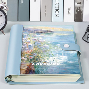A5 Vintage Art Notebook Personnalisable Peinture à l'huile Livre Haute Couleur Valeur Bloc-notes à feuilles mobiles avec Exquis Illustrator Main - Product Image 3