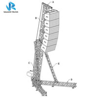 Line array stand truss line array truss rigging truss torre de elevación