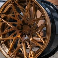 2-teilige geschmiedete Felgen 19 20 21 Zoll PCD 5x112 5x120 Trinity Style Carbonlippenfelge PKW-Rad passend für BMW Audi Mercedes