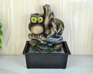 Ornements en résine Simulation tigre <span class=keywords><strong>escalade</strong></span> cascade fontaine transfert fontaine de table fontaine décoration de la maison Animal charmant - Product Image 5