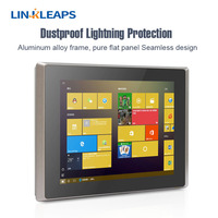 Panel PC Industrial Linkleaps Resistente de 10.4 Pulgadas con IP65 a Prueba de Agua, Intel N2600 J1900, LAN GbE Dual Integrada, 2GB 4GB DDR3