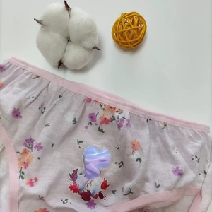 6 culottes pour filles, 100% coton imprimé, jolies culottes enfantines à motifs de dessins animés, sous-vêtements doux en coton pour petites filles, culottes en satin pour femmes - Product Image 2