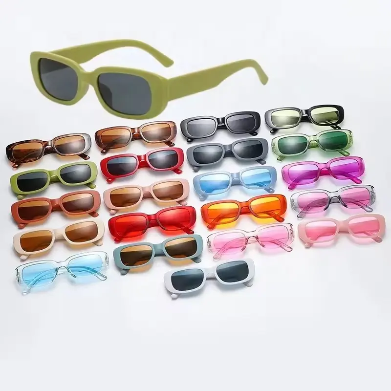 Modische Luxus-Sonnenbrille individuelles Logo Matrix kleine Rahmen-Sonnenbrille weibliche Persönlichkeit Damen und Herren Luxus-Sonnenbrille Sonnenbrille