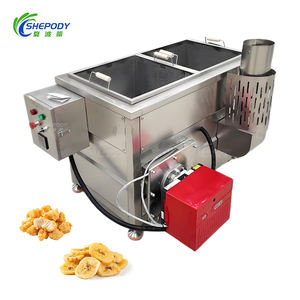Bananenchips friteuse, aardappelchips friteuse, semi-automatische friteuse voor aardappelchips en snacks - Product Image 2