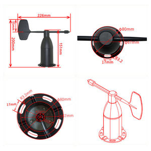 Atech Factory Price Aluminum Alloy Carbon <strong>Wind</strong> <strong>Sensor</strong> <strong>Wind</strong> Gauge for Weather Monitoring <strong>Wind</strong> Speed and Direction <strong>Sensor</strong> RS485 - Product Image 2