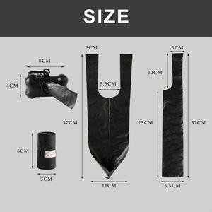Boîte d'emballage personnalisée directement de l'usine, logo imprimé, sac à crottes de chien noir, sac à déchets écologique pour chien, sac poubelle - Product Image 6