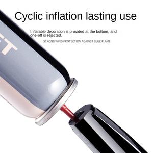 Ky nhãn tùy chỉnh Windproof Ajustable ngọn lửa máy bay phản lực khí bơm lại ưa thích xì gà ngoài trời kim loại nhẹ hơn ngọn đuốc - Product Image 6