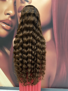 Pelucas de Cabello Humano con Ondas Profundas 30 Deep Wave 13x4, Pelucas de Cabello Humano con Ondas Corporales HD Lace Frontal Vietnamitas, Peluca de Cabello Humano con Ondas de Agua de 36 Pulgadas - Product Image 1