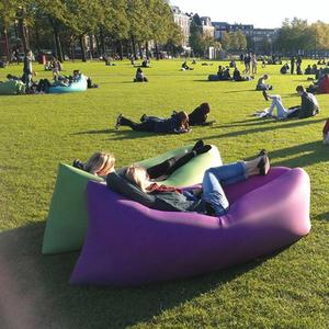 <b>Inflatable</b> <b>Sofa</b> Bed Green Portable Outdoor Air Mattress Waterproof Modern Design - Product Image 5