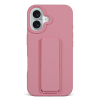 Support pliable étui mobile pour iPhone 16 housse supports en silicone étui avec support étui de téléphone antichoc pour iPhone 16 15 Pro Max