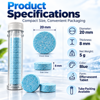 Tablettes de lave-glace concentrées OEM à dissolution rapide, nettoyant solide pour vitres pour le detailing automobile