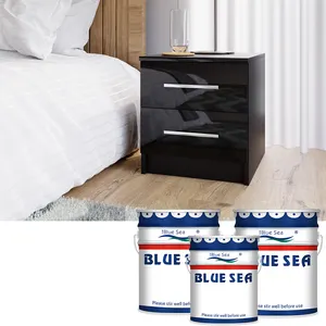 PU Factory High Glossy Black Color Effects Furniture Paint Lacquer Coating