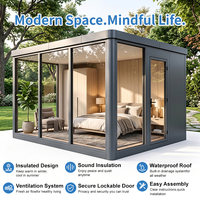 Maison de jardin en aluminium haut de gamme Vestael pour projets de villas et de jardins de luxe