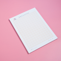 Livre de pratique de calligraphie de qualité supérieure en vente en gros traditionnel Mi Grid Design Spiral Bound Kraft Paper Carton Brochure Offset