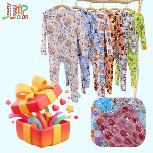 Pyjamas en bambou Tiaose prêts à être expédiés, fabricant de vêtements pour enfants, pyjamas personnalisés pour bébés, vêtements pour enfants, vêtements en bambou, boîte surprise - Product Image 1
