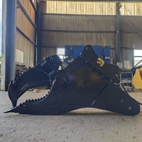 Cisaille à bois hydraulique robuste RSBM pour excavatrice, cisaille à souches pour défrichement et coupe d'arbres