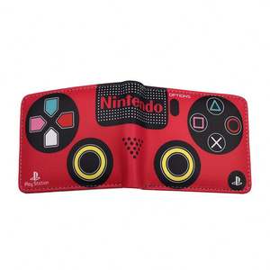 Cartera corta de piel sintética con diseño de juego de <span class=keywords><strong>PS4</strong></span> al por mayor, carteras con vástago de mano con estampado colorido de dibujos animados, tarjetero, billetera - Product Image 5