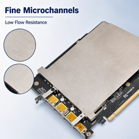 Kit de refroidissement liquide pour GPU en cuivre haute pureté avec tuyaux et raccords rapides pour l'installation de serveurs