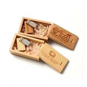 Clé USB 2.0 en bois cristal personnalisée 4 Go, cadeau de mariage, nouvelle clé USB - Product Image 2