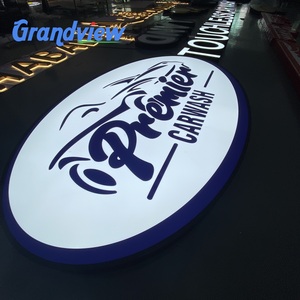 Nuova Insegna Luminosa a LED Verticale in Stile Commerciale, Personalizzabile per Negozi, Display Commerciale con Design in Caratteri Inglesi, IP65 - Product Image 1