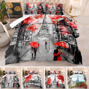 ชุดเครื่องนอนลาย<span class=keywords><strong>หอ</strong></span><span class=keywords><strong>ไอ</strong></span><span class=keywords><strong>เฟล</strong></span>3ชิ้นพร้อมปลอกหมอนชุดเครื่องนอนผ้าไมโครไฟเบอร์อบอุ่นสุดๆโลโก้ตามสั่ง - Product Image 3