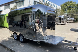 Wholesale Price Cater Ice Cream Mobile Food Trucks Mobile Kitchen Fast Food Truck <b>Trailers</b> With Wheels for Sale - Product Image 5
