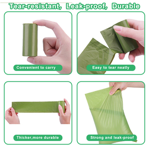 Gran oferta, 18 rollos, bolsas de basura para perros, bolsa de caca de mascotas a base de plantas biológicas, suministros ecológicos para mascotas - Product Image 3