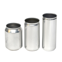 Vente en gros de canette de boisson eer en aluminium à impression ronde vide de qualité alimentaire et couvercle facile à ouvrir pour l'emballage de boisson gazeuse au jus de fruits