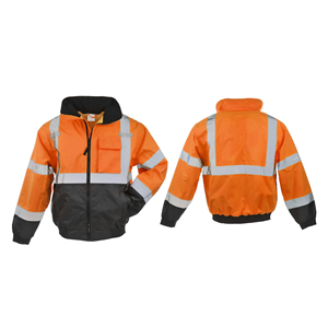 High Visibility Reflective <b>Jacket</b> ANSI Class 2 Safety Workwear for Outdoor <b>Workers</b> - Product Image 2