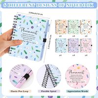Benutzer definierte gedruckte Spiral Notebook Mini Size Pocket Notebooks mit Stiften 10*14cm