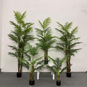 Bán Buôn Nhân Tạo Màu Xanh Lá Cây Cây Chậu Nhựa Giả Nhà Máy Nhân Tạo Cây Cọ Với Nhiều Thân Cây Cho Trong Nhà Ngoài Trời Trang Trí Nội Thất - Product Image 6