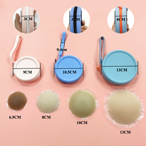 <span class=keywords><strong>Soutien</strong></span>-<span class=keywords><strong>gorge</strong></span> Invisible <span class=keywords><strong>Adhésif</strong></span> Poitrine Réutilisable Pasties Silicone Pads 10cm Nipple Cover Avec Étui - Product Image 1