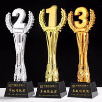 Plaque en cristal personnalisée, trophée numéro 1 2 3, récompense pour anniversaire, souvenir en verre K9 avec gravure de logo