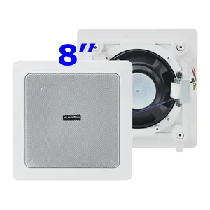 Wireless Stereo Surround Sound 8 Inch White In Wall In Ceiling Speaker PA System Music Speaker Home/Commercial Speaker