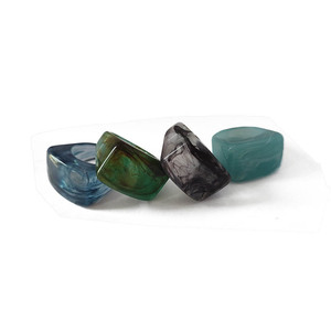 Go Party Großhandel 11 Farben Tinte Malerei Marmor Fingerring Chunky Acryl harz Ringe für Frauen Männer Geometrische Unisex Ringe - Product Image 5