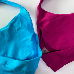 No Logo Women Breathable Knit Yoga Bra Crisscross Straps Open Back High <strong>Support</strong> Fitness Workout Gym Sports <strong>Crop</strong> <strong>Top</strong> - Product Image 5