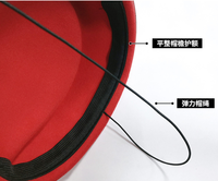 Chapeau d'hôtesse de l'air Ecowalson Chapeau de costume pour femme de style Hainan Airlines pour les spectacles de groupe sur scène