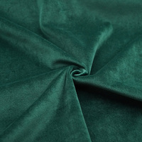 100% Polyester Textile À La Maison Tissu Couleur Unie Velours Tissu D'ameublement Matériel
